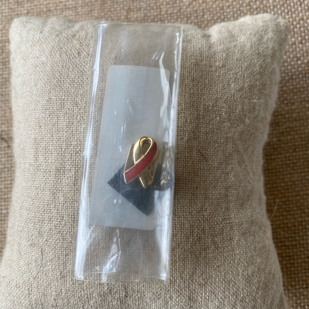 Keep Collective Red Awareness Ribbon Charm